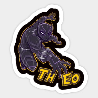 Black Panther Sticker Theo Sticker